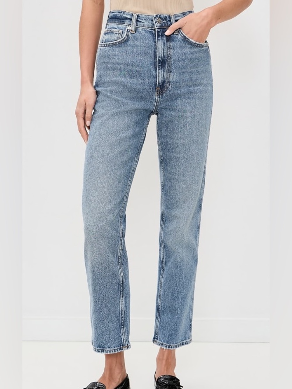 NWOT Agolde high rise straight crop jeans 27
